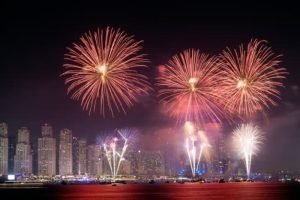 Fireworks in Dubai, UAE