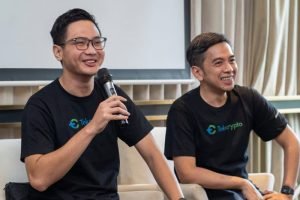 CMO Tokocrypto, Wan Iqbal dan CEO Tokocrypto, Yudhono Rawis dalam acara Media Gathering pada 9 Agustus 2023