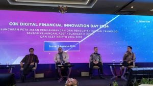Peluncuran Peta Jalan Pengembangan dan Penguatan Inovasi Teknologi Sektor Keuangan, Aset Keuangan Digital dan Aset Kripto 2024-2028 di Jakarta, Jumat (98). Sumber Tokocrypto.