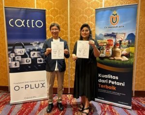 DokumentasiAgroMJCVMakmurJayamenandatanganikontrakdenganPerusahaanterbukaJepangdibidangAntiFraudbernamaCacco