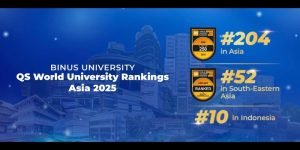 BINUS UNIVERSITY Naik 20 Peringkat Se-Asia dalam Pemeringkatan QS World University Rankings Asia (1)