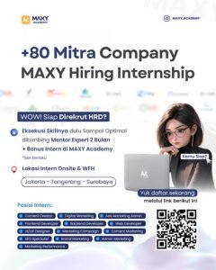 MAXY Academy Berkolaborasi dengan 80 Perusahaan Mitra