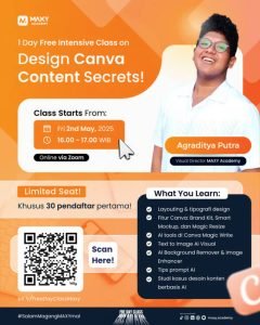 Kelas Desain Canva Berbasis AI oleh MAXY Academy. (Sumber: Maxy Academy)