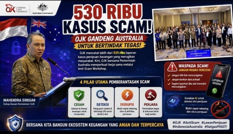 OJK Perkuat Kerja Sama Indonesia-Australia dalam Penanganan Scam Keuangan