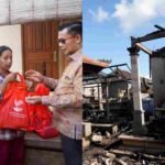 Bupati Klungkung I Made Satria Tinjau Korban Kebakaran di Desa Timuhun, Serahkan Bantuan Darurat