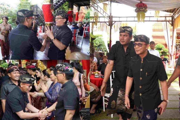 Hadiri Pernikahan Putri Wagub Giri Prasta, Bupati Satria Sampaikan Doa Restu