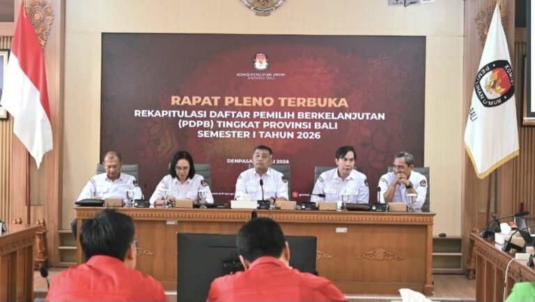 KPU Bali Tetapkan 3,37 Juta Daftar Pemilih Berkelanjutan Semester I 2026