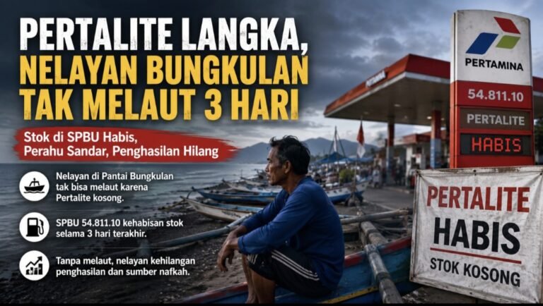Stok Pertalite Kosong, Nelayan Bungkulan Terpaksa Sandarkan Perahu Tiga Hari