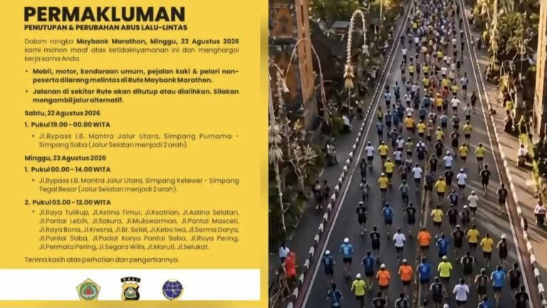 Diikuti Hampir 15 Ribu Pelari, Maybank Marathon 2026 Digelar Besok, Sejumlah Jalan Ditutup