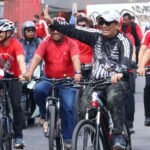 Bersepeda Bersama Komunitas, Bupati Sanjaya Tinjau Pembangunan Penataan Area Kota Singasana
