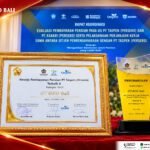 Bank BPD Bali Raih Terbaik II atas Kinerja Mitra Pembayaran Pensiun Taspen
