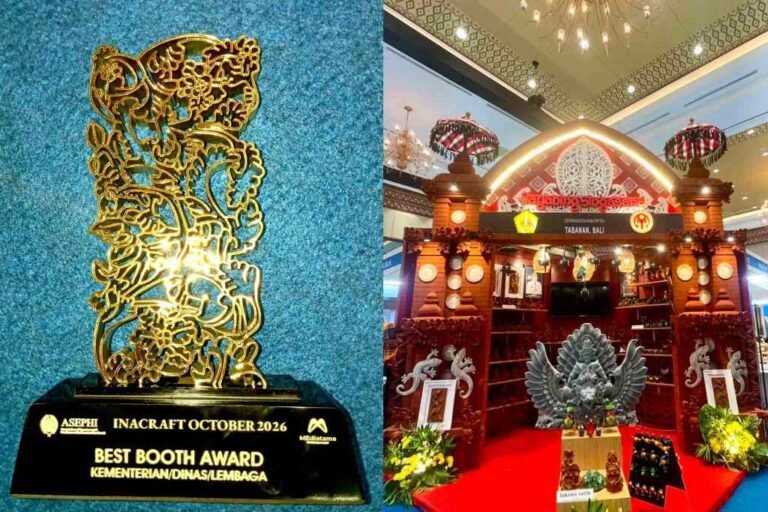 Dorong Kriya Lokal Berdaya Saing Global, Dekranasda Tabanan Raih Best Booth Award di INACRAFT 2026