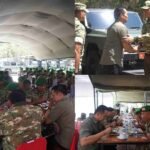 Menhan dan Bupati Jembrana Santap Siang Bersama, Bakar Semangat Prajurit TNI